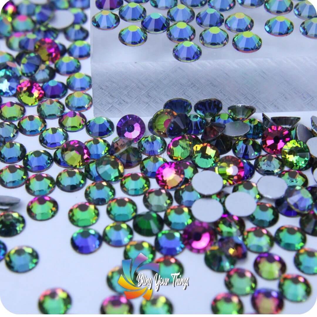 Chameleon Rainbow Flatback rhinestones color changing