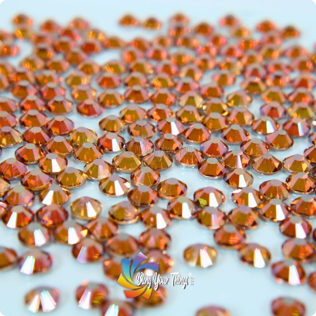 Amber Glass Rhinestoens