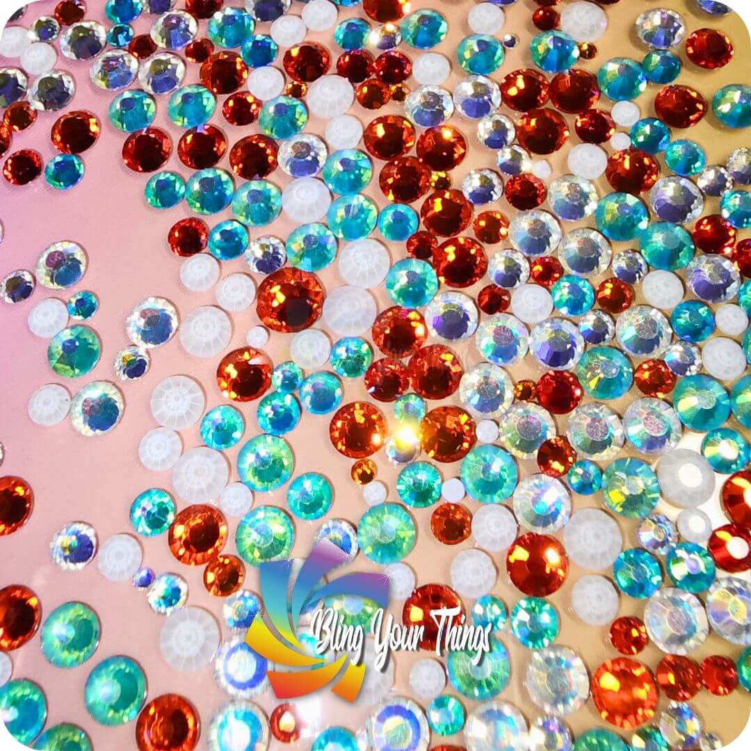 Heads Carolina Flatback Rhinestone Mix - Bling Your Things Rhinestones